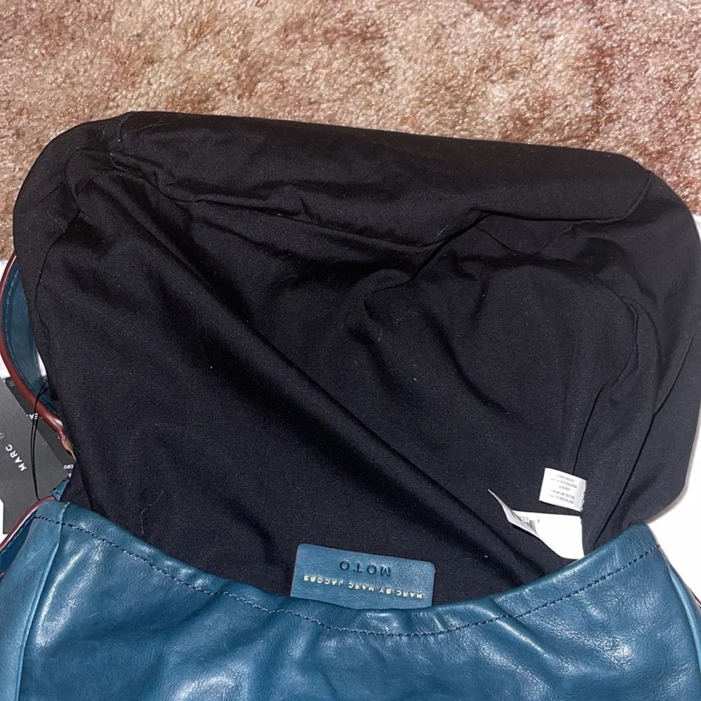 MARC BY MARC JACOBS- teal moto shoulder bag ✨NWT✨ - Picture 13 of 16